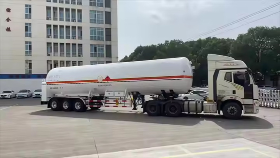CIMC S30408 Q345R 3 Assen Luchtverwijzing Resten Landing Leg 50# Traction Pin LNG Tanker Truck