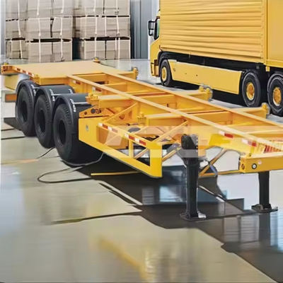 CIMC Hoogtenstaal 70 ton laadcapaciteit 20 of 40 inch Skeleton Semi-trailer