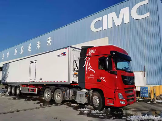 Nieuwe Diesel Fuel Steel Cold Storage Van Light Duty Bevroren Voedsel Koelkast Halve trailer