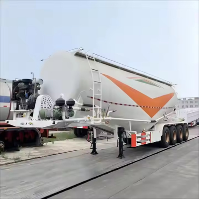 CIMC 3 assen 30 ton roestvrij staal transport tarwe meel koolstof poeder materialen vrachtwagen triller