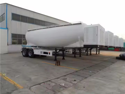 CIMC 2/3 Assen Eenvoudige tank V-type 40-60 T Droog vliegas Poeder Bulk cement Tanker Halve vrachtwagen