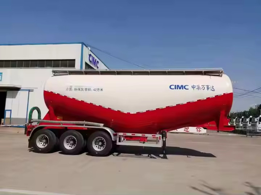 CIMC 3 Assen 35cbms Diesel Generator Droog mengsel Mortierbak Poeder tank Cargo Semi-trailer
