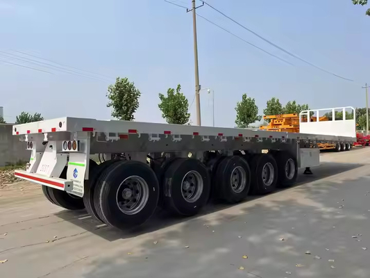 CIMC 5 Assen 40ft Uitbreidbare Stretch Cargo Flatbed Deck Truck Tractor Semi-trailer
