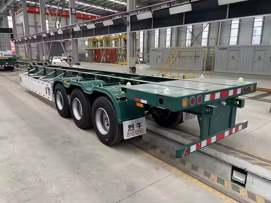 CIMC 3 As 40ft 20ft Skeleton Semi Trailer Container Chassis voor Container Carrier Parts