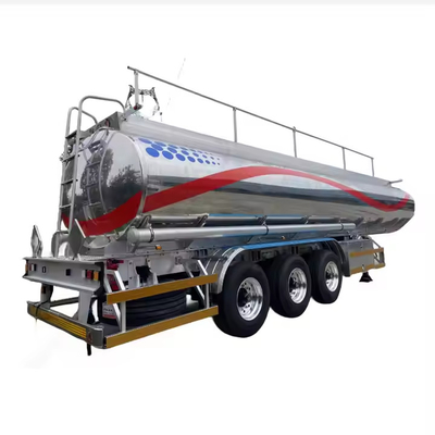 Tractor With Aluminium Alloy Fuel Tank Trailer 50cbm Fuel Tanker Truck