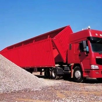 3-assige kantelende kolenmijnvervoer Semi-trailer ontworpen voor efficiënt vervoer van zandkolen