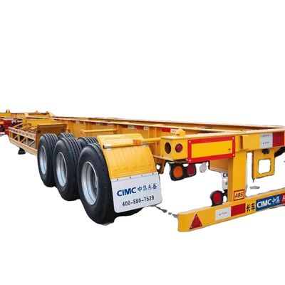 3 Assen Hoogwaardige zware ladingcapaciteit aanhangwagen skeletonderdelen containervervoer