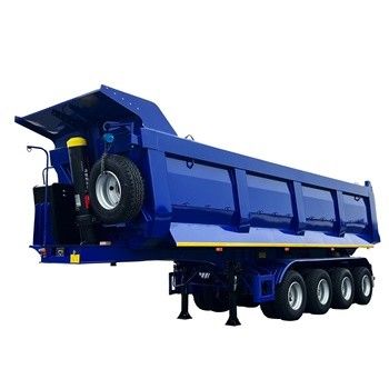 Afrika Zware vrachtwagen-dumptruck Semi-trailer ontworpen voor efficiënt transport en lossen van bulkmaterialen en afval