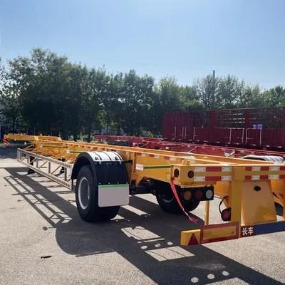 Staal materiaal 1/2 Assen 20ft 40ft 45ft Container Transport Stalen Skelet Semi-trailer
