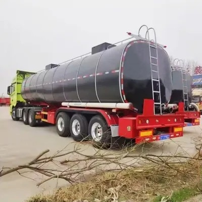 3 Assen Transport Asfalt Bitumen Tankoplegger met Verwarmde Vrachtwagen Aanhanger